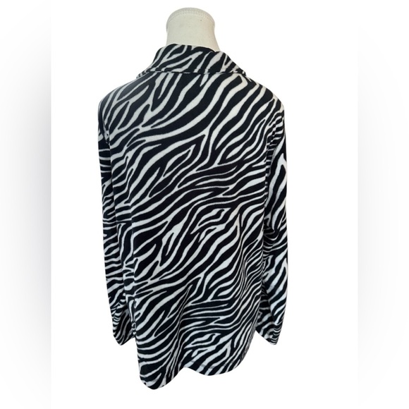 EXERTEK Zebra Activewear Fleece Athleisure Pullover Size XL - Picture 4 of 9
